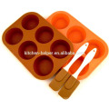 Profissional Fabricante Preço de fábrica Non-stick resistente ao calor Non-toxic Food Grade Silicone 6 Cup Mini Muffin Pan